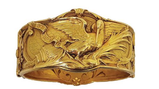 Bracelet or art nouveau exceptionnel vendu à Nîmes